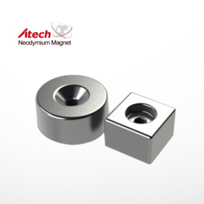 Countersunk neodymium magnet product photograph